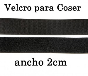 Velcro coser negro 2cm