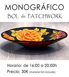 Hacer bol de patchwork
