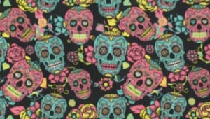 Telas calaveras halloween