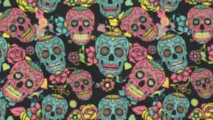 Telas calaveras halloween