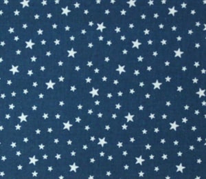 Tela Estrellas Blancas-Azul