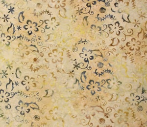 Batik Flores Ocre