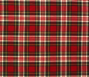 Tela Cuadro Escocés Rojo