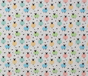 Tela Ovejas de Colores