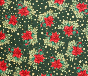 Tela Ponsetia Navidad