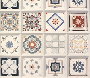 Tela loneta Azulejos