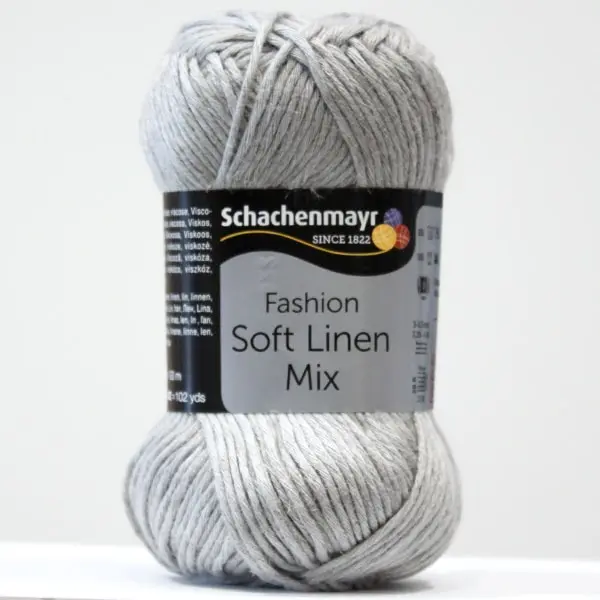 Hilo Schachenmayr de la colección Soft Linen Mix, color 0090-gris