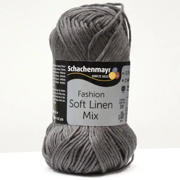 Hilo Schachenmayr de la colección Soft Linen Mix, color 0092-gris-oscuro
