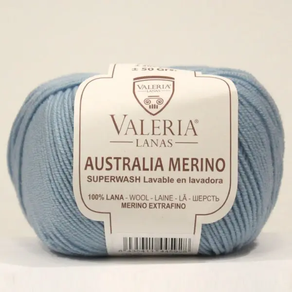 Lana merino de Valeria, colección Australia Merino, color 178-azul