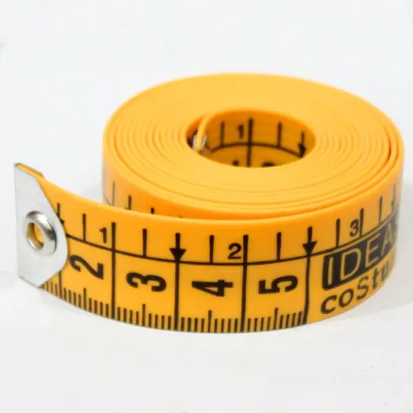 Cinta métrica de sastre de 150 cm de longitud.