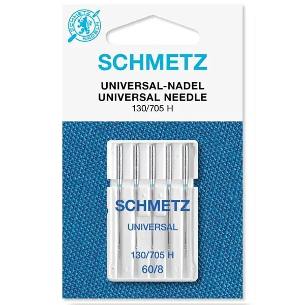 Pack de 5 agujas universales para máquina de coser - medida 60