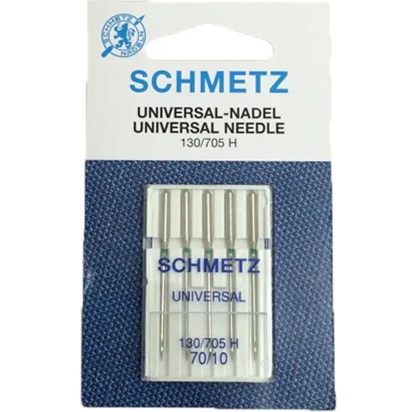 Pack de 5 agujas universales para máquina de coser - medida 70