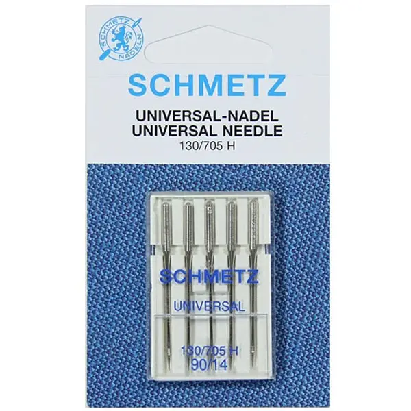 Pack de 5 agujas universales para máquina de coser - medida 90