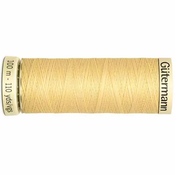 Bobina de 100 m de hilo coselotodo amarillo (ref 325) de Gütermann