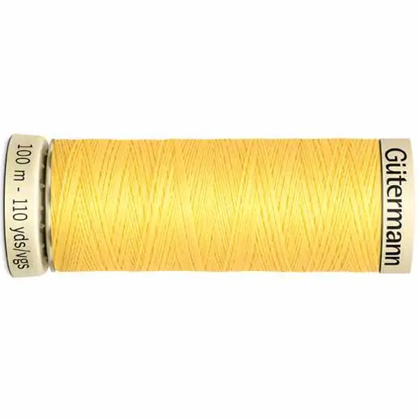 Bobina de 100 m de hilo coselotodo amarillo (ref 852) de Gütermann