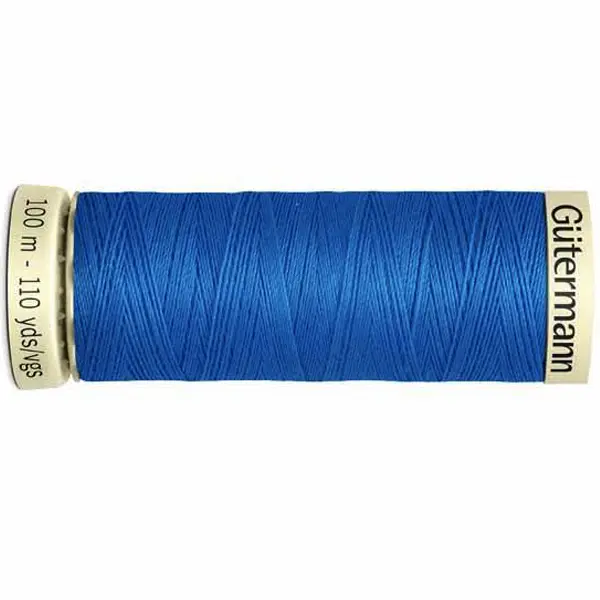Bobina de 100 m de hilo coselotodo azul (ref 386) de Gütermann