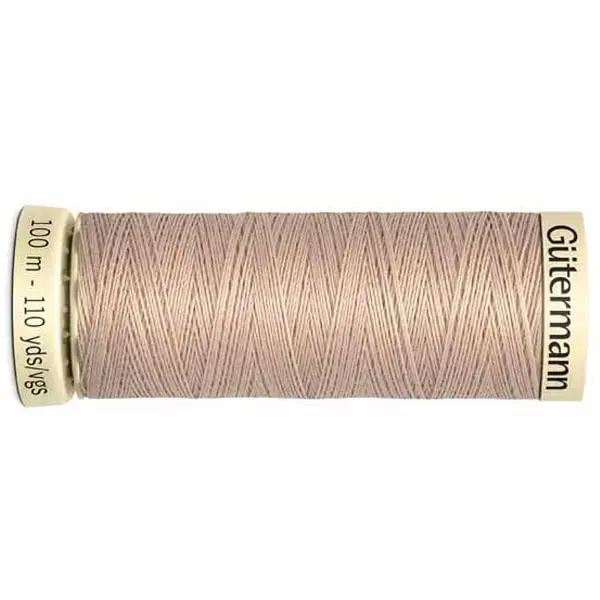 Bobina de 100 m de hilo coselotodo beige  (ref 121) de Gütermann