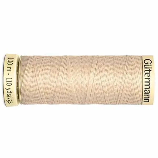 Bobina de 100 m de hilo coselotodo beige  (ref 169) de Gütermann
