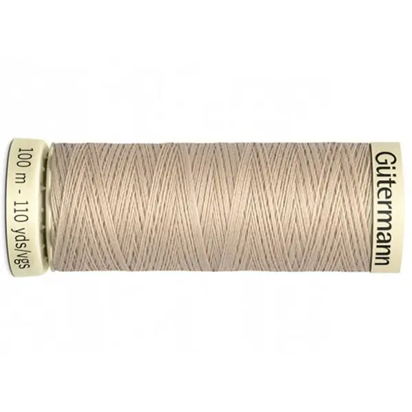 Bobina de 100 m de hilo coselotodo beige (ref 198) de Gütermann