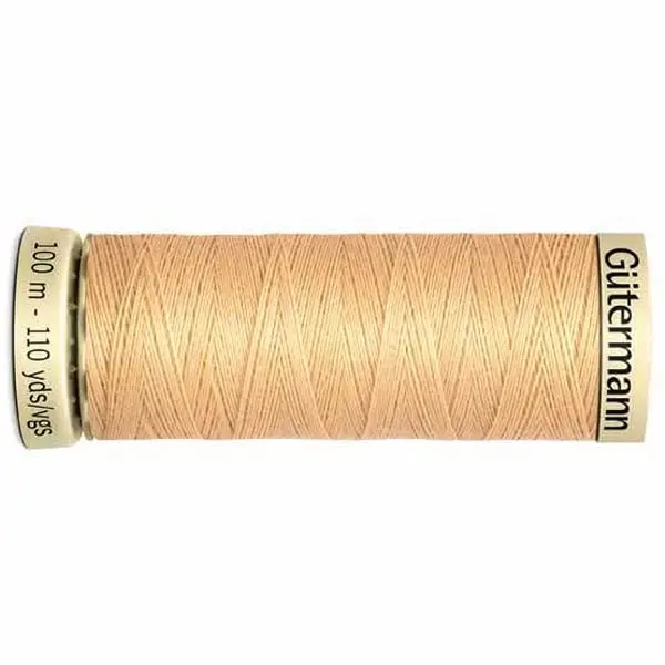 Bobina de 100 m de hilo coselotodo beige  (ref 6) de Gütermann