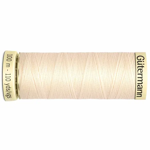 Bobina de 100 m de hilo coselotodo beige  (ref 802) de Gütermann