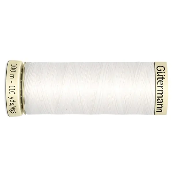 Bobina de 100 m de hilo coselotodo blanco (ref 800) de Gütermann