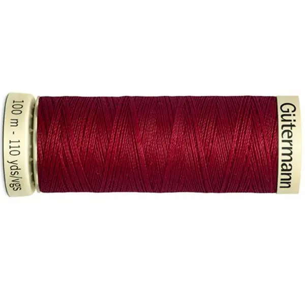 Bobina de 100 m de hilo coselotodo granate (ref 221) de Gütermann