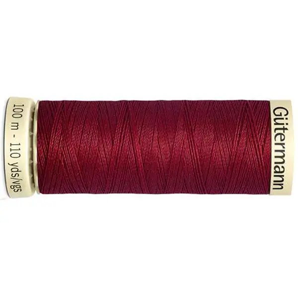 Bobina de 100 m de hilo coselotodo granate (ref 226) de Gütermann