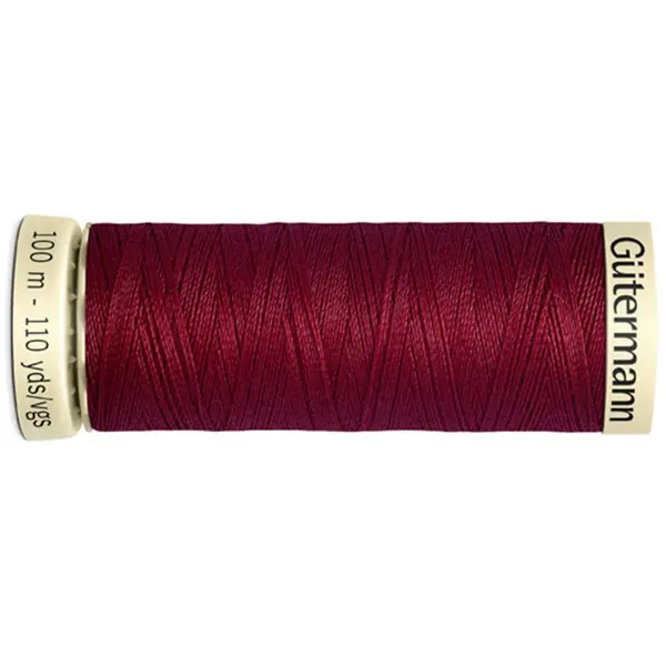 Bobina de 100 m de hilo coselotodo granate (ref 910) de Gütermann