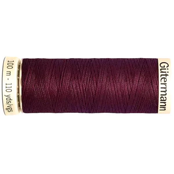 Bobina de 100 m de hilo coselotodo malva (ref 517) de Gütermann