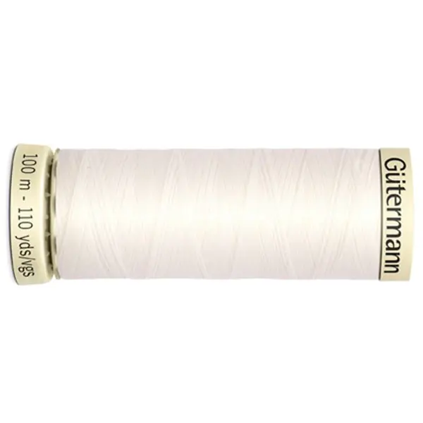 Bobina de 100 m de hilo coselotodo marfil (ref 111) de Gütermann