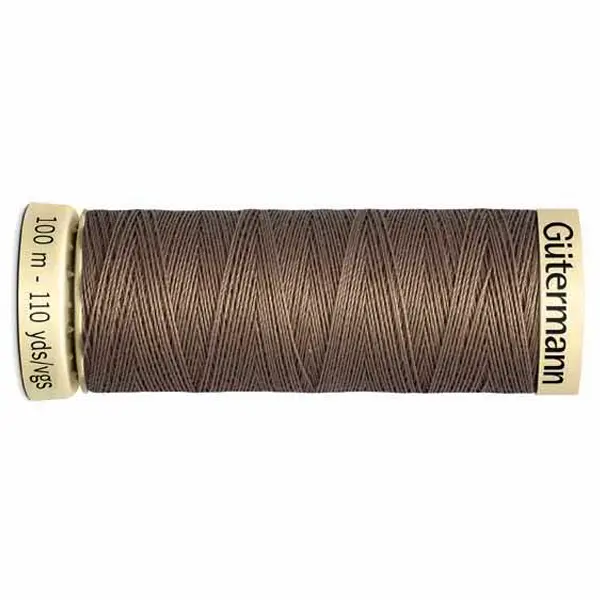 Bobina de 100 m de hilo coselotodo marrón  (ref 199) de Gütermann