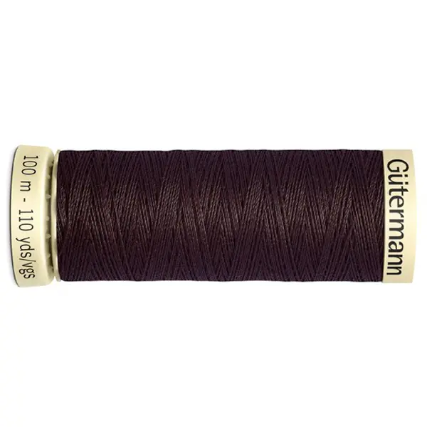 Bobina de 100 m de hilo coselotodo marrón  (ref 23) de Gütermann