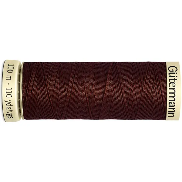 Bobina de 100 m de hilo coselotodo marrón (ref 230) de Gütermann
