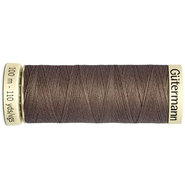Bobina de 100 m de hilo coselotodo marrón  (ref 439) de Gütermann