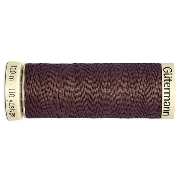Bobina de 100 m de hilo coselotodo marrón  (ref 446) de Gütermann