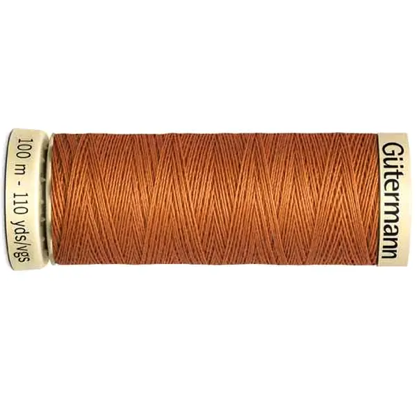 Bobina de 100 m de hilo coselotodo marrón (ref 612) de Gütermann