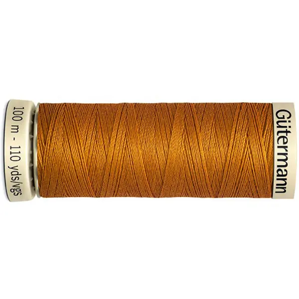 Bobina de 100 m de hilo coselotodo mostaza (ref 412) de Gütermann