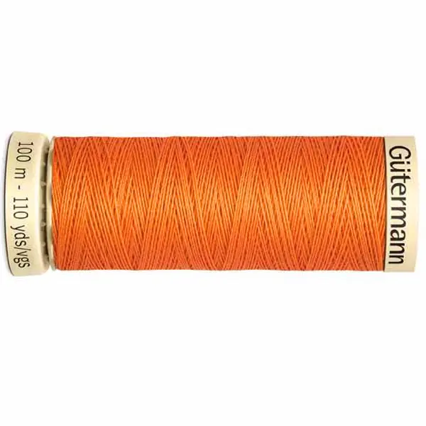 Bobina de 100 m de hilo coselotodo naranja (ref 285) de Gütermann