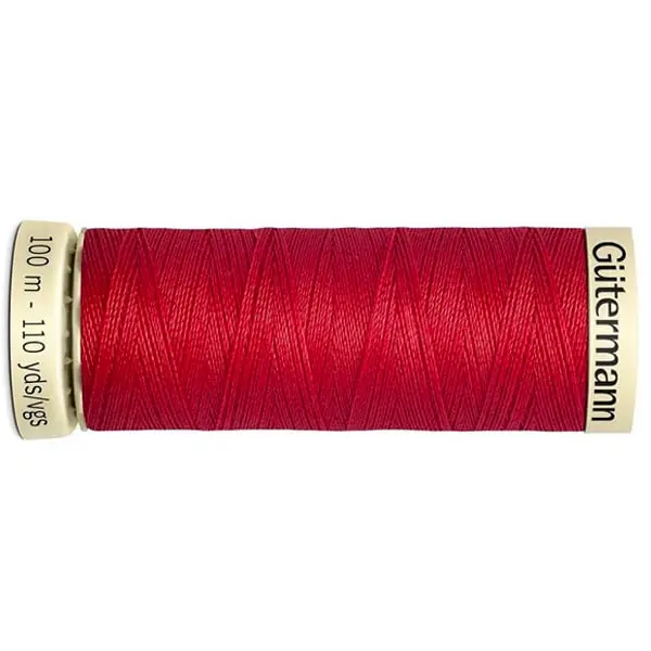 Bobina de 100 m de hilo coselotodo rojo (ref 365) de Gütermann