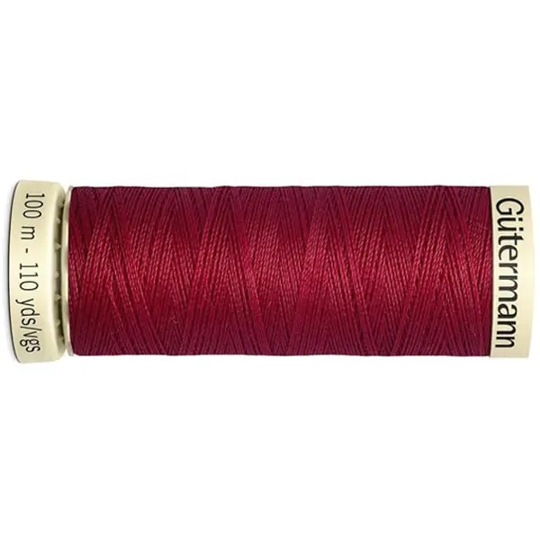 Bobina de 100 m de hilo coselotodo rojo (ref 384) de Gütermann