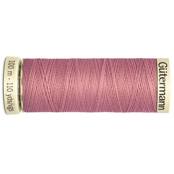 Bobina de 100 m de hilo coselotodo rosa (ref 473) de Gütermann