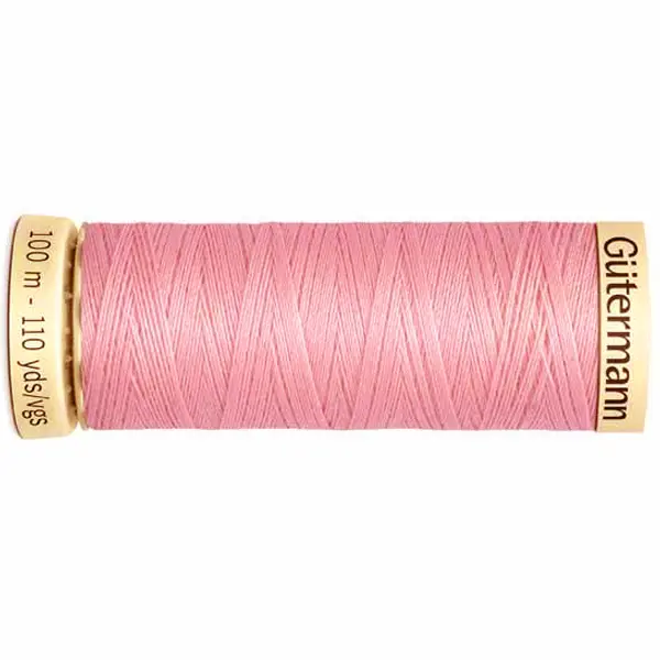 Bobina de 100 m de hilo coselotodo rosa (ref 660) de Gütermann