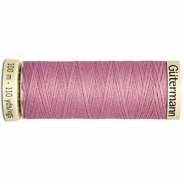 Bobina de 100 m de hilo coselotodo rosa (ref 663) de Gütermann