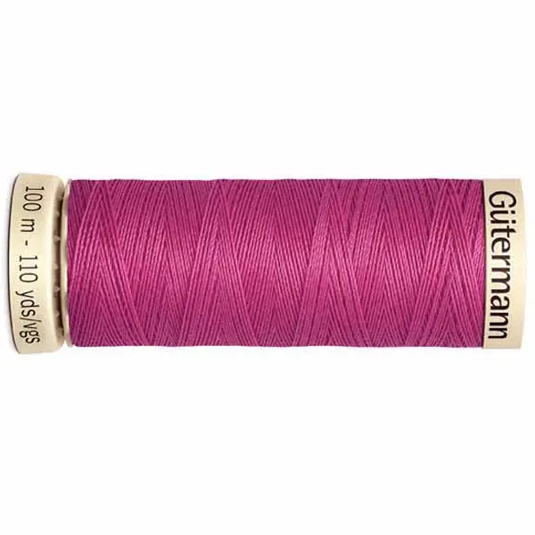 Bobina de 100 m de hilo coselotodo rosa (ref 733) de Gütermann