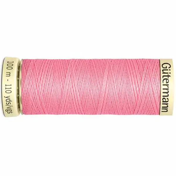Bobina de 100 m de hilo coselotodo rosa (ref 758) de Gütermann