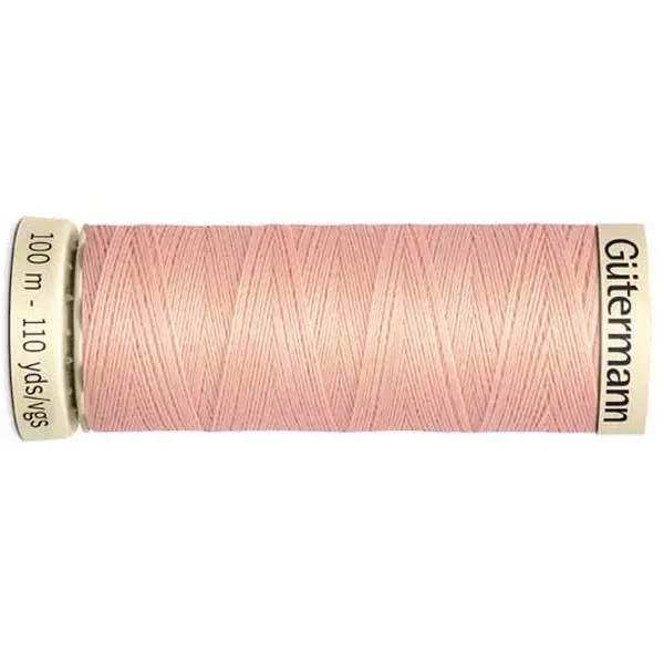 Bobina de 100 m de hilo coselotodo salmón (ref 165) de Gütermann
