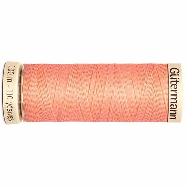 Bobina de 100 m de hilo coselotodo salmón (ref 586) de Gütermann