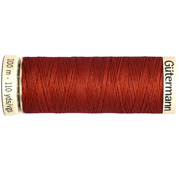 Bobina de 100 m de hilo coselotodo teja (ref 837) de Gütermann