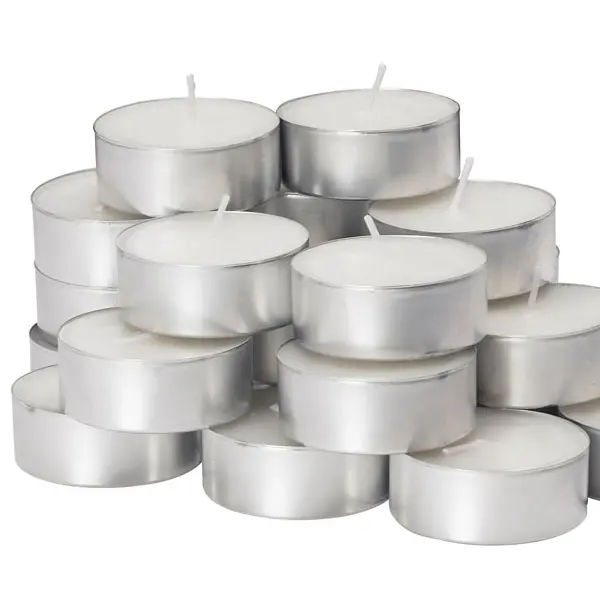 Pack de 5 velas de 6cm de diámetro para los portavelas de 7 cm